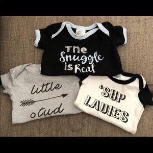 Bundle of 3 baby onesies